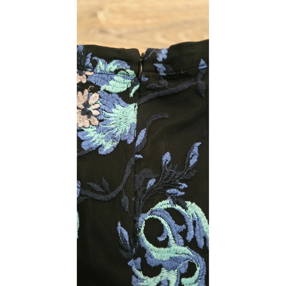 Sachin Babi Floral Embroidered Midi Skirt Women's Size 10 - Picture 8 of 8